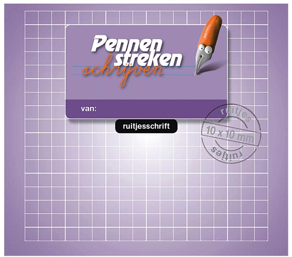 Pennenstreken editie 2 - ruitjesschrift 10x10 - 10x16 (5 ex.)