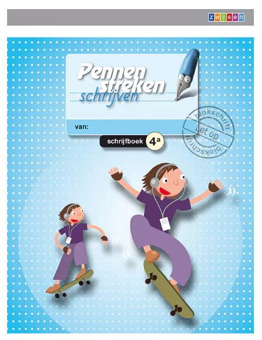 Pennenstreken editie 2 - schrijfboek 4A blokschrift (5 ex.)
