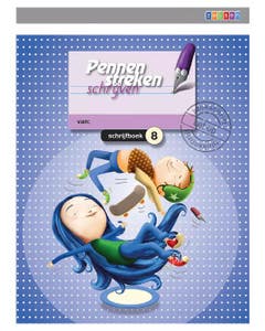 Pennenstreken editie 2 schrijfboek 8 blokschrift