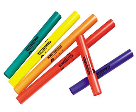 Boomwhackers pentatonisch (6 stuks)