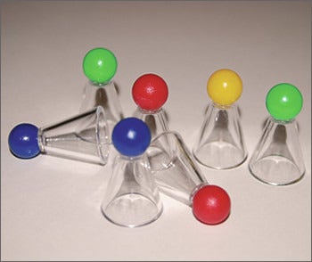 Pionnen transparant, 20 st.