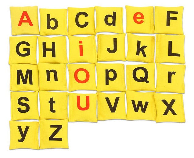 Alfabet Pittenzakjes