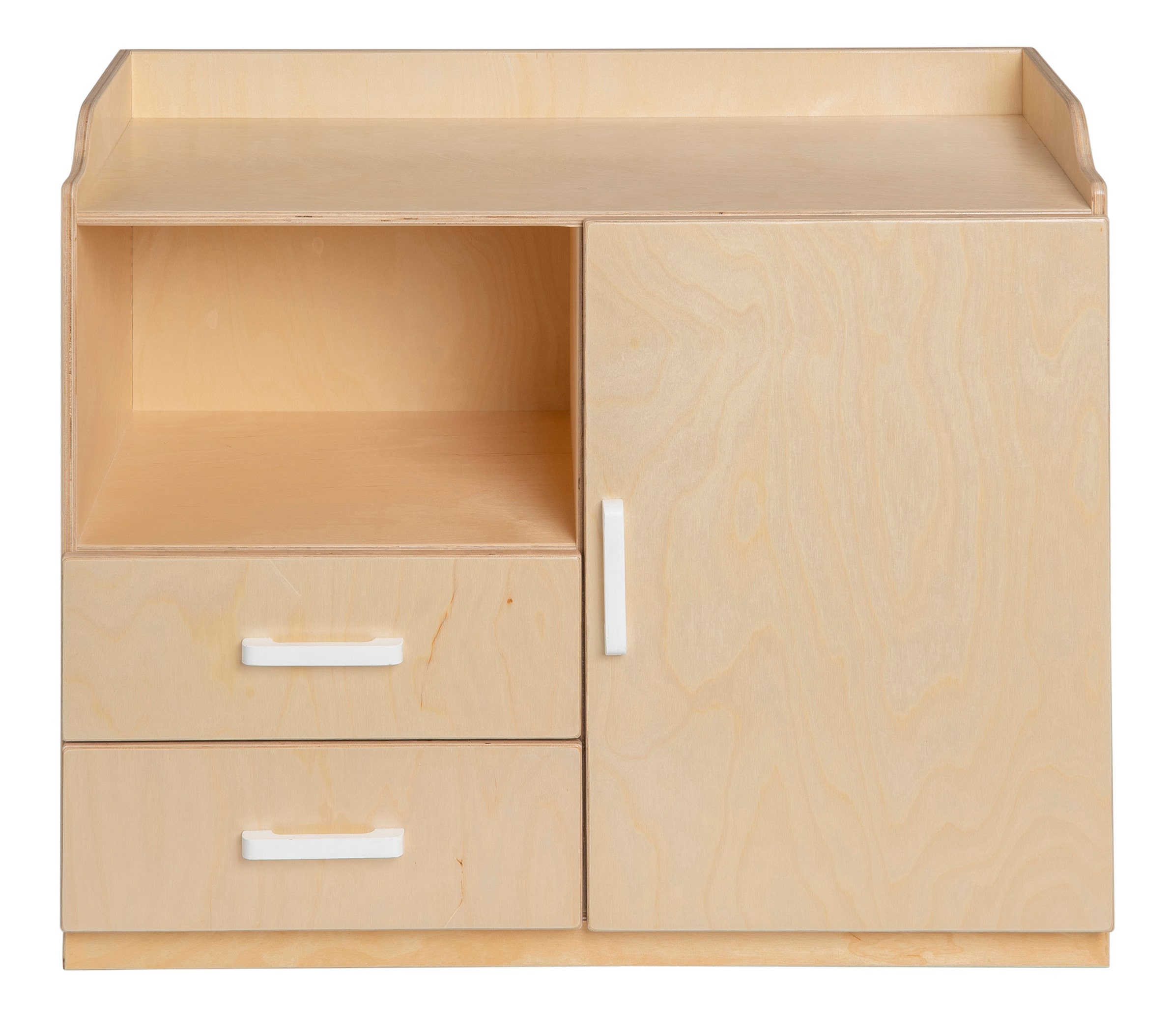 Poppencommode | Hout | Naturel Wit
