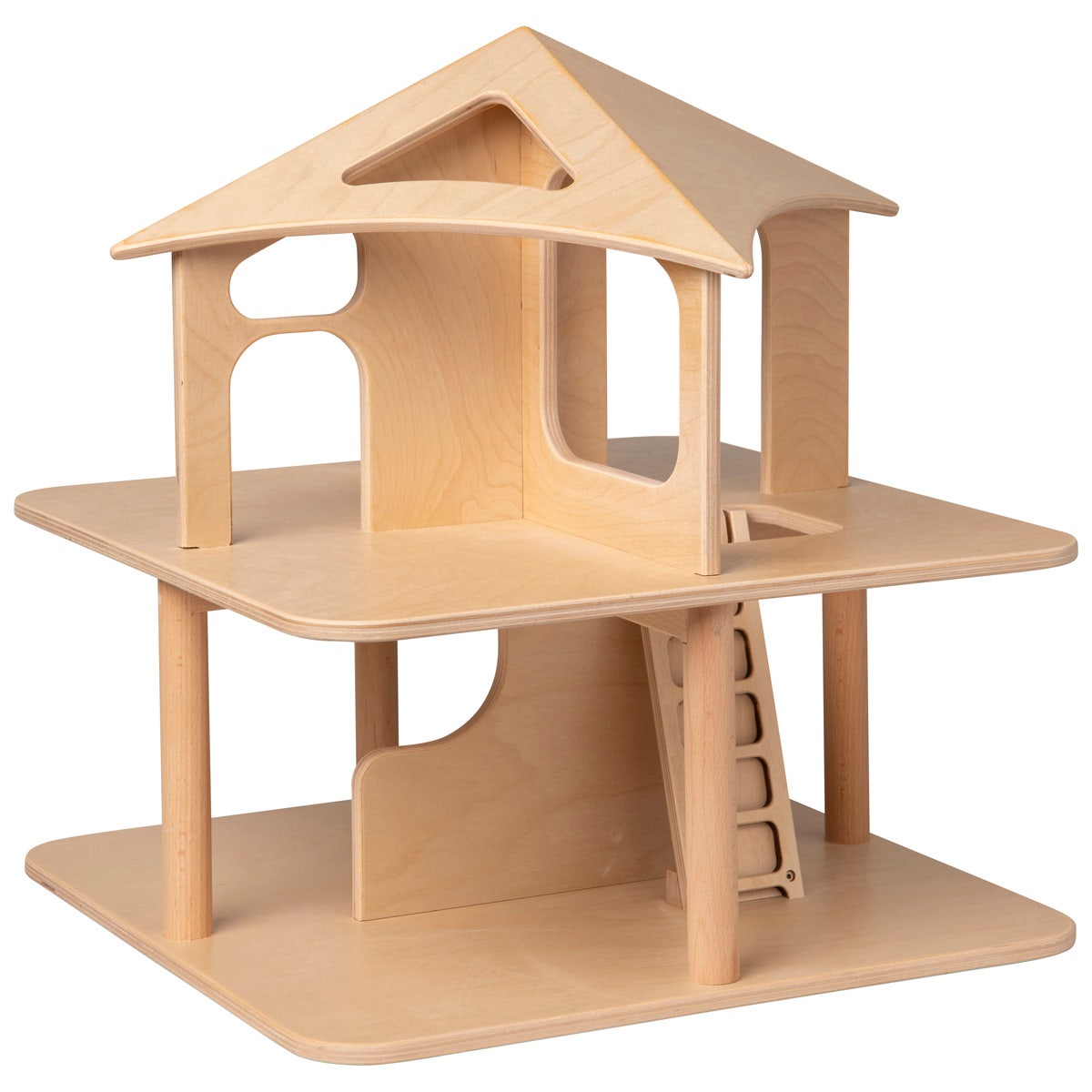 Poppenhuis | Hout | Naturel