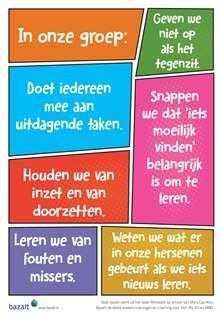 Poster In onze groep (set van 5)