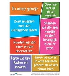 Poster In onze groep (set van 5)