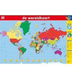 Poster De wereldkaart - Deltas