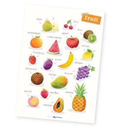 Poster Fruit - Lesmaatje