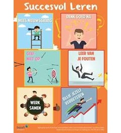 Poster Succesvol leren (set van 5)