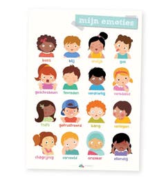 Poster kleuters - mijn emoties - Lesmaatje