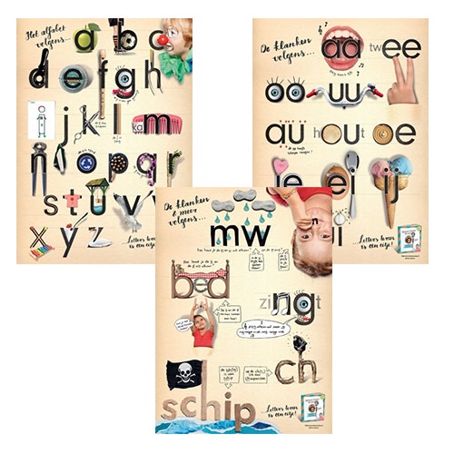 Posters Letters leren is een eitje!