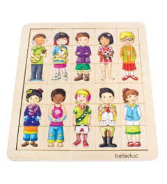 Puzzel | 30 stukjes | Mix en Match | Lichaamsdelen