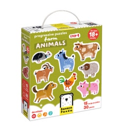 Puzzel Boerderijdieren | Stap voor Stap