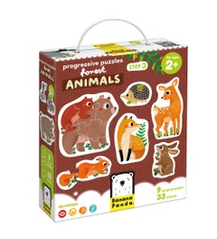 Puzzel Bosdieren | Stap voor Stap