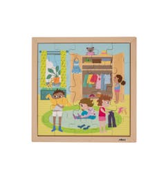 Puzzel | Educo | 25 stukjes | Dagelijkse routine | Aankleden