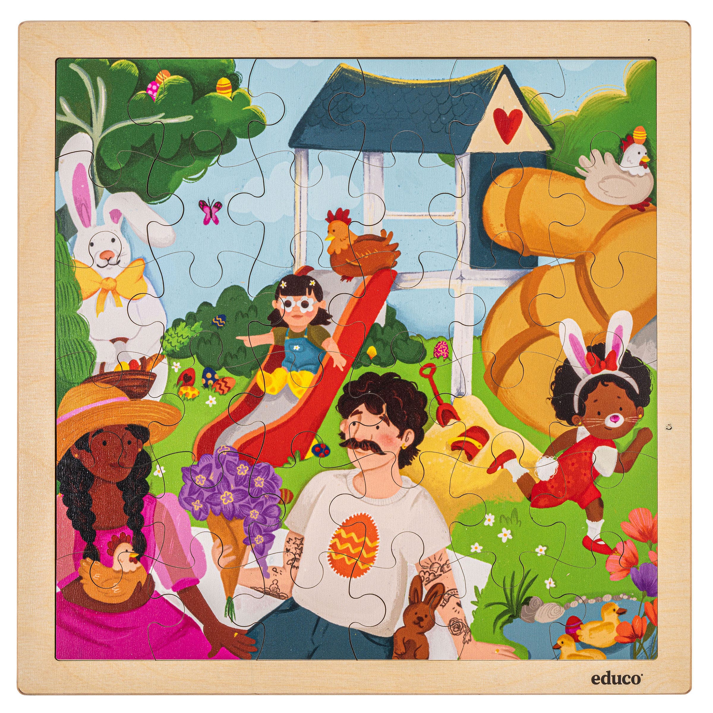 Puzzel | Educo | 36 stukjes | Pasen