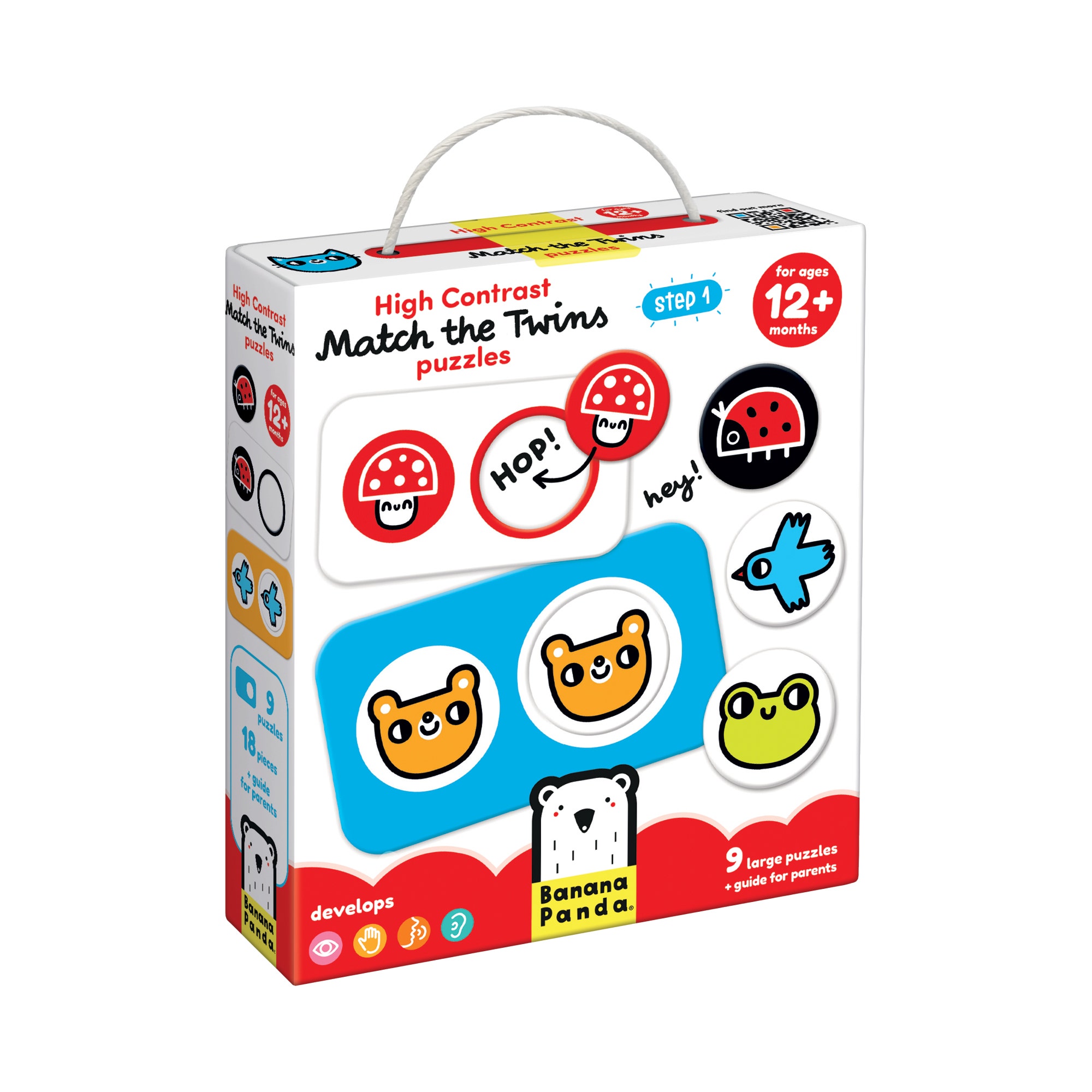 Puzzel Zoek de Tweeling | Hoog Contrast