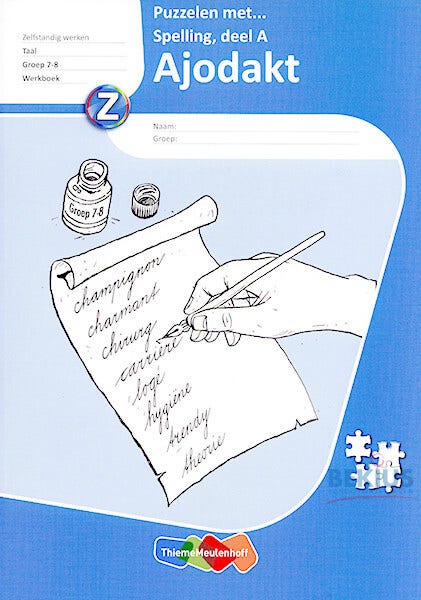 Ajodakt taal - Puzzelen met spelling A - groep 7-8 (5 stuks)