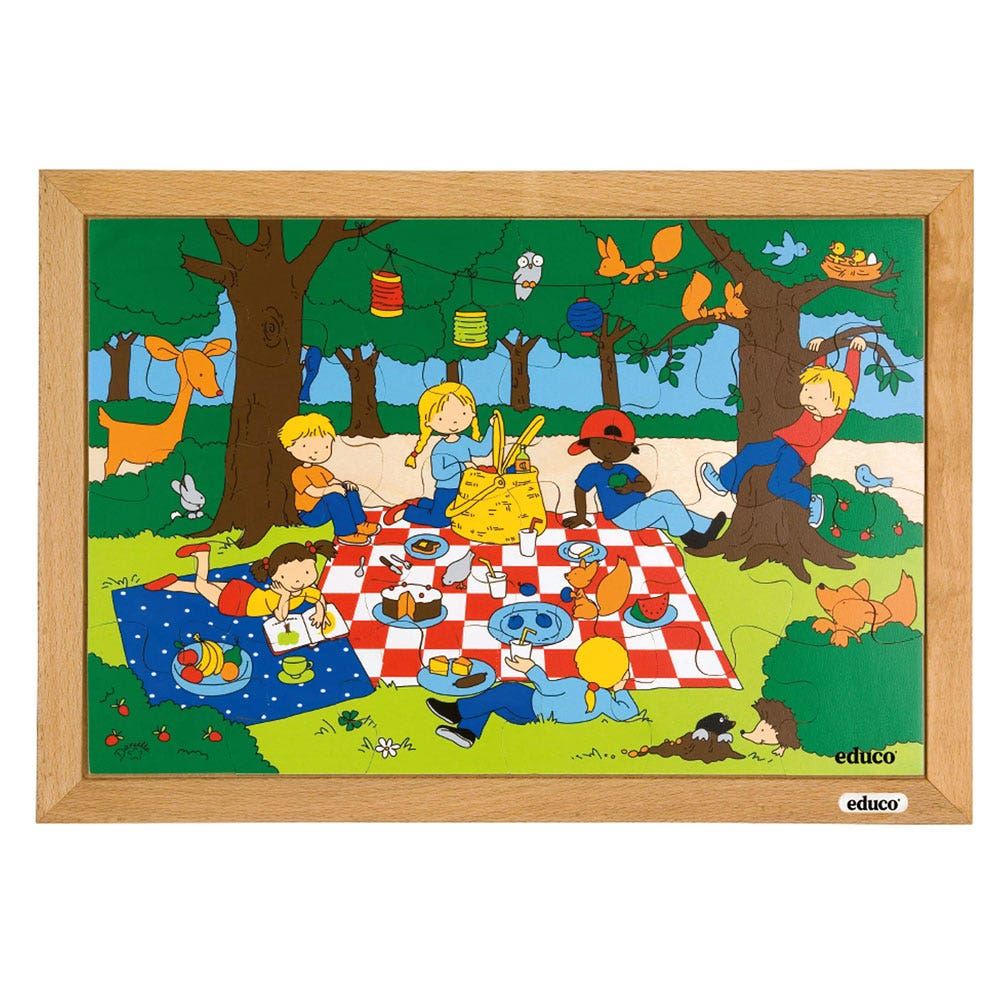 Puzzelserie Kinderen - Picknick (24 stukjes)