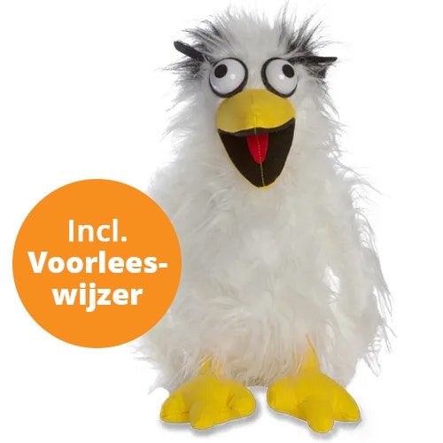 Raaf handpop met voorleeswijzer