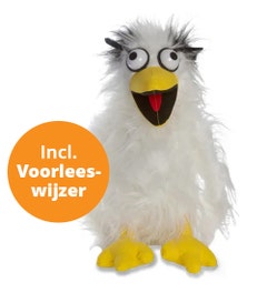 Raaf handpop met voorleeswijzer