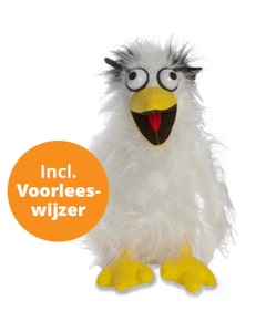 Raaf handpop met voorleeswijzer