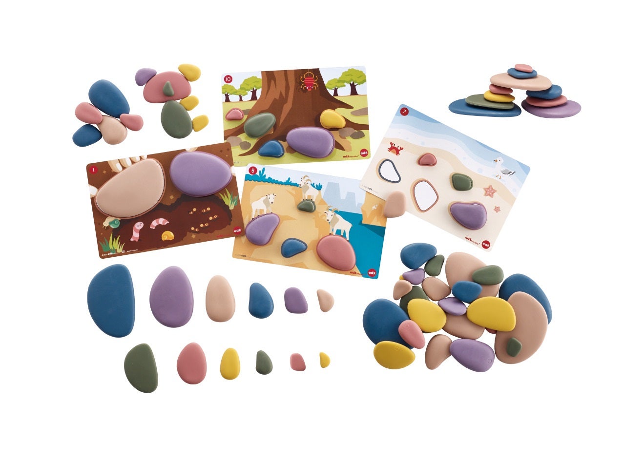 Rainbow Pebbles Natuurlijke kleuren (87 delig)
