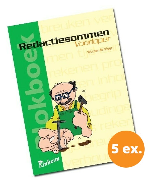Blokboek Redactiesommen voorloper - 5 stuks