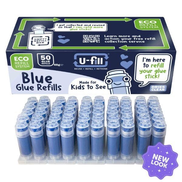 50 Navullingen Plakstift Blauw