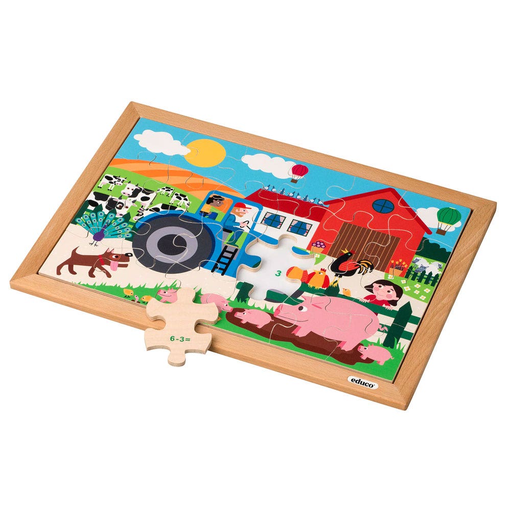 Rekenpuzzel - Optellen en aftrekken t/m 6