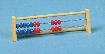 Rekenrek individueel tot 20 (blauw/rood)