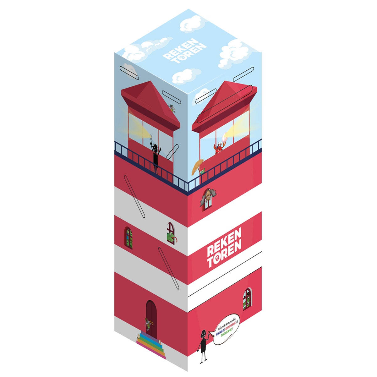 Rekentoren kaartenflipper