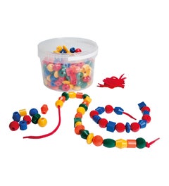 Reuze kralen rijgen | Educo