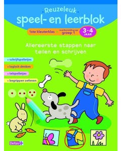 Reuzeleuk speel-en leerblok Tellen en schrijven 3-4 jaar. ISBN 9789044742343