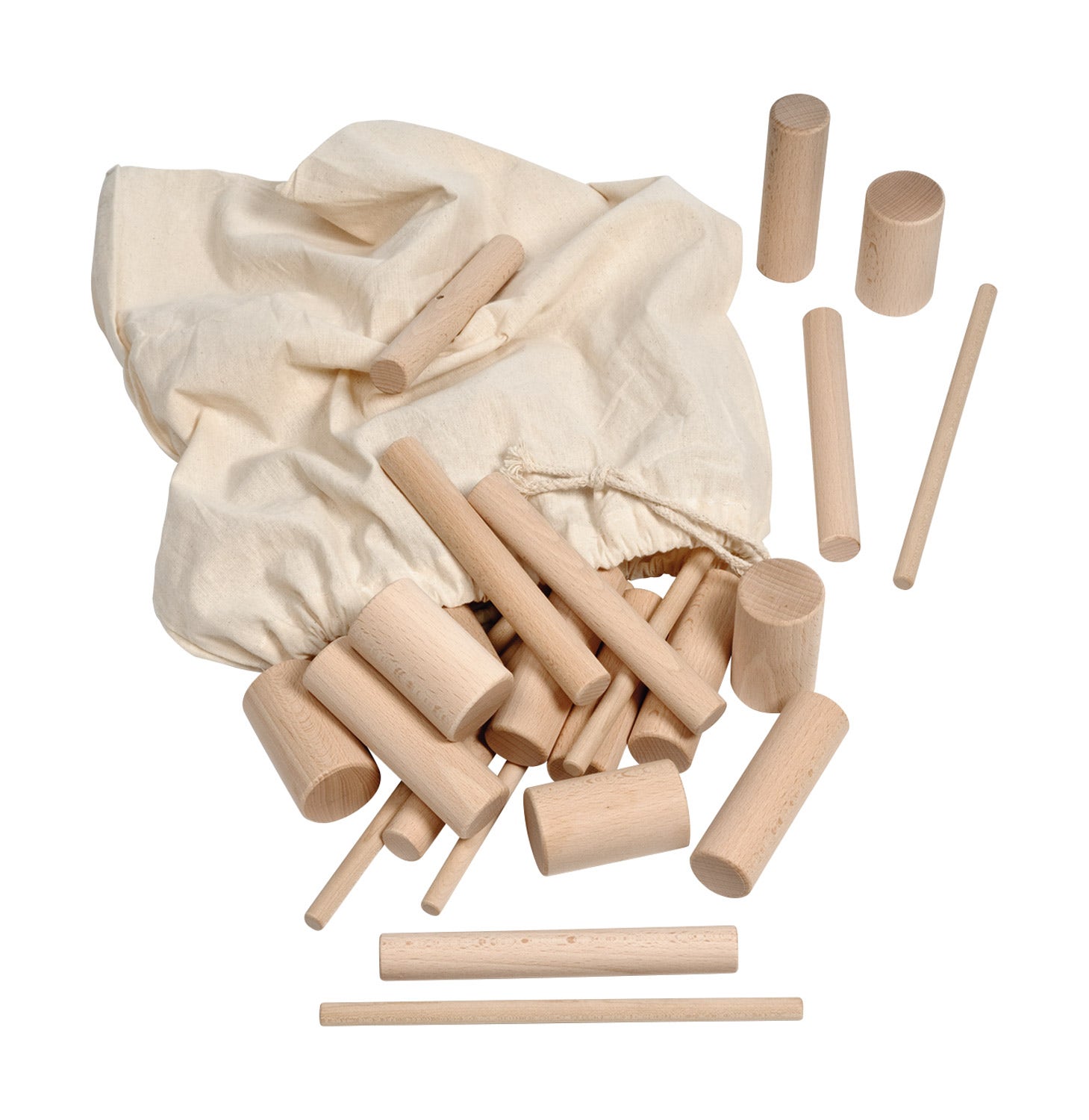 Ronde staven in verschillende maten | 56 stuks