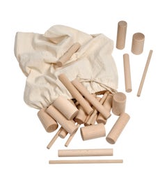 Ronde staven in verschillende maten | 56 stuks