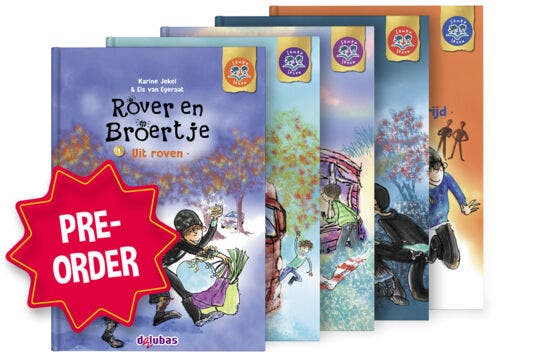Samenleesboeken M4 pakket 2 duolezen - Serie Rover en Broertje (5 boeken)