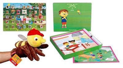 Schatkist editie 3 - Routine taal (oriëntatie op lezen en schrijven): Zoemverhalen, Reiskaart, handpop Zoem