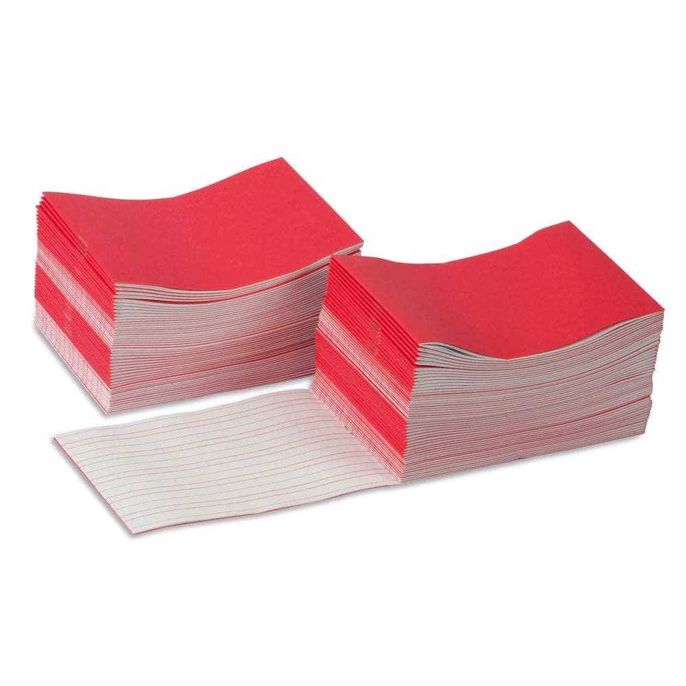 Schrijfschriftje rood