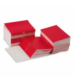 Schrijfschriftje rood