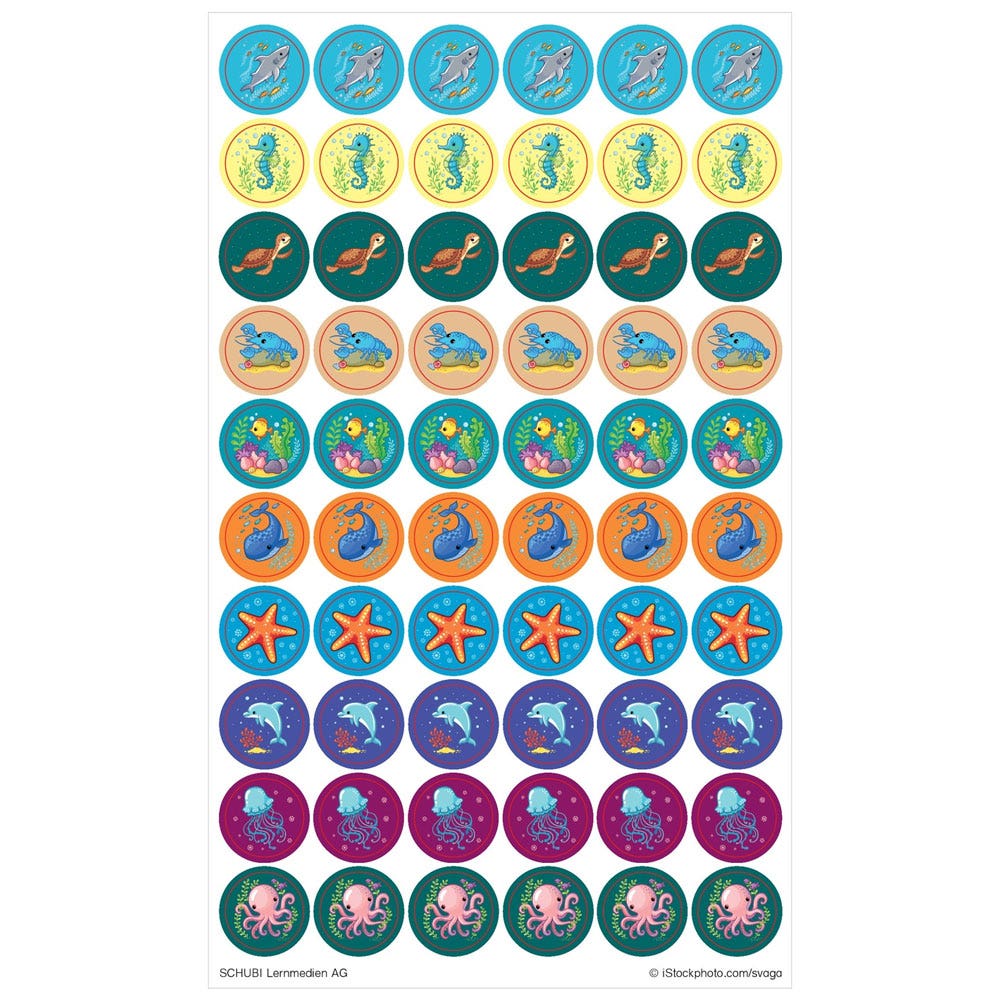 Schubi Beloningsstickers: Zeedieren