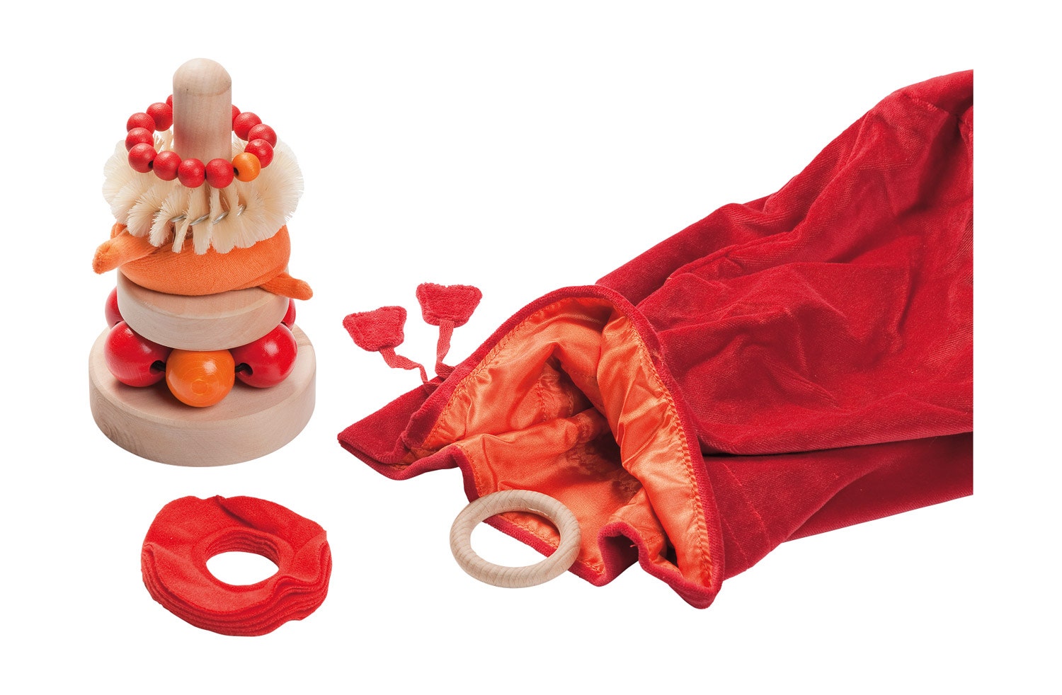 Sensorische stapeltorens in fluwelen buidel