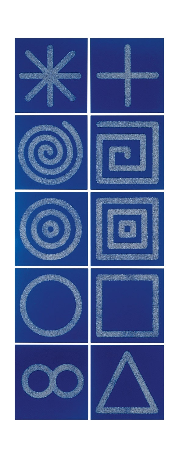 Sensorische voelplaten | 25 x 25 cm | 10 stuks