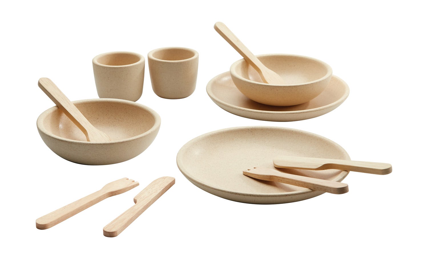 Serviesset | Hout | 10-delig