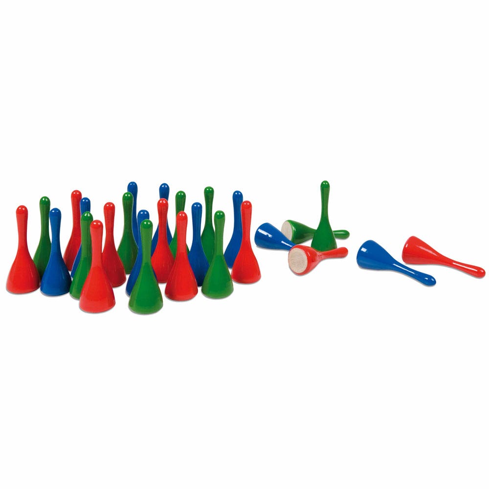 Set van 27 grote pionnen