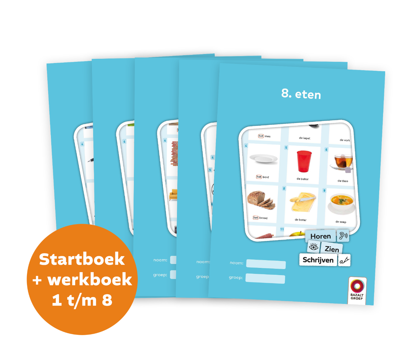 Werkboeken niveau 1 (Startboek, 1-8) | Horen, Zien en Schrijven