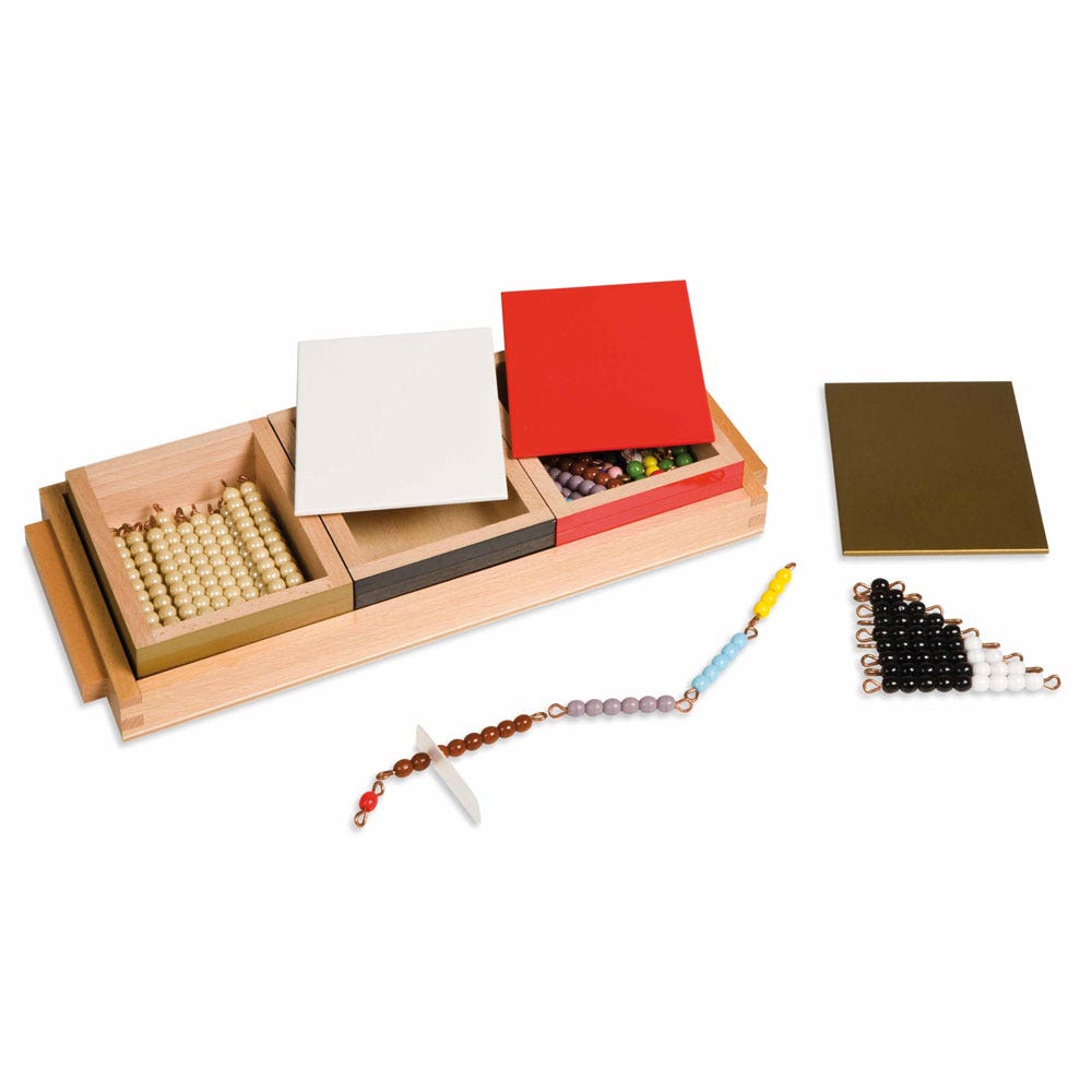 Slangenspel optellen: losse kralen Glas