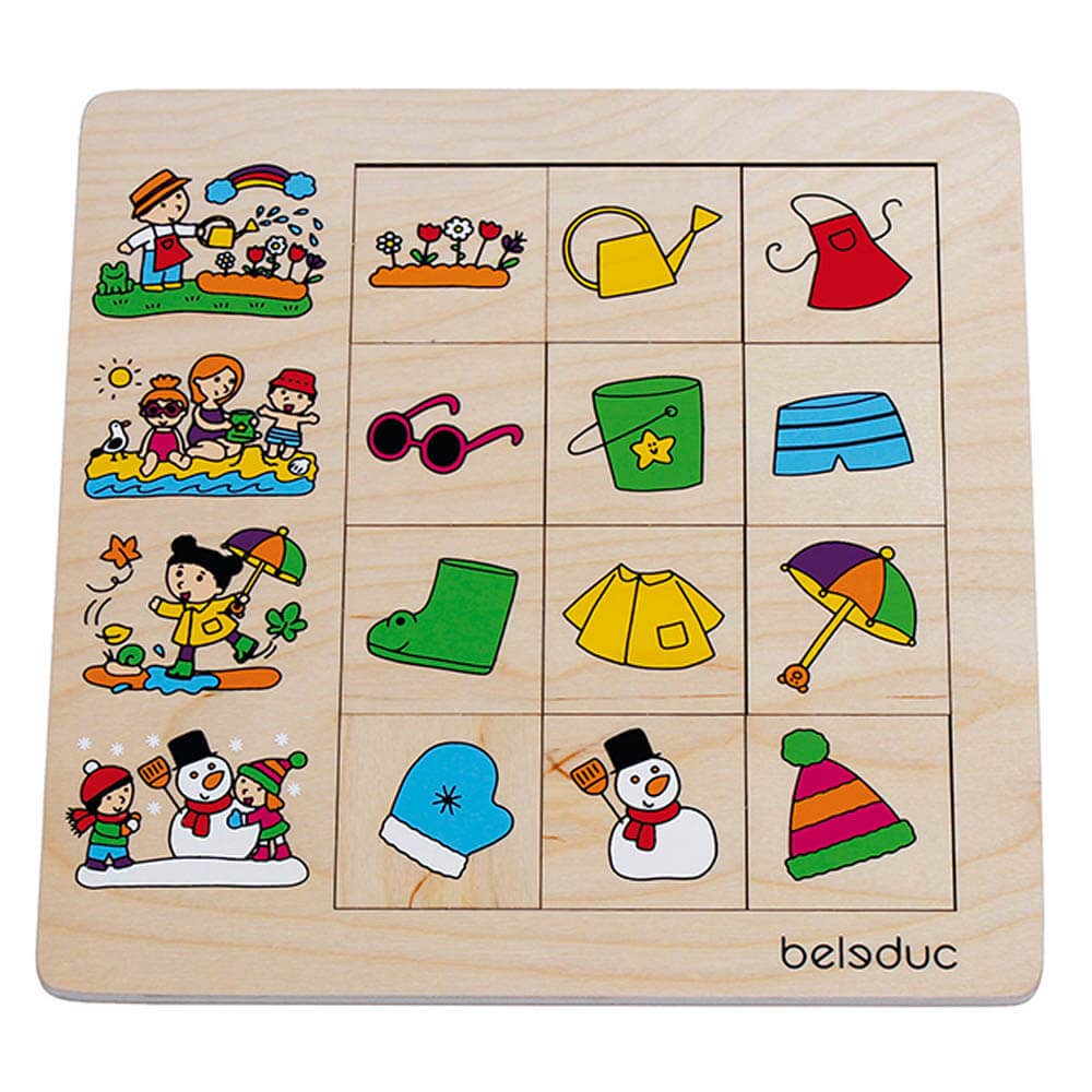 Sorteerpuzzel | 12 stukjes | Seizoenen