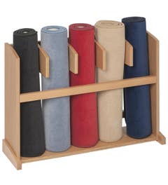 Standaard voor vijf kleedjes