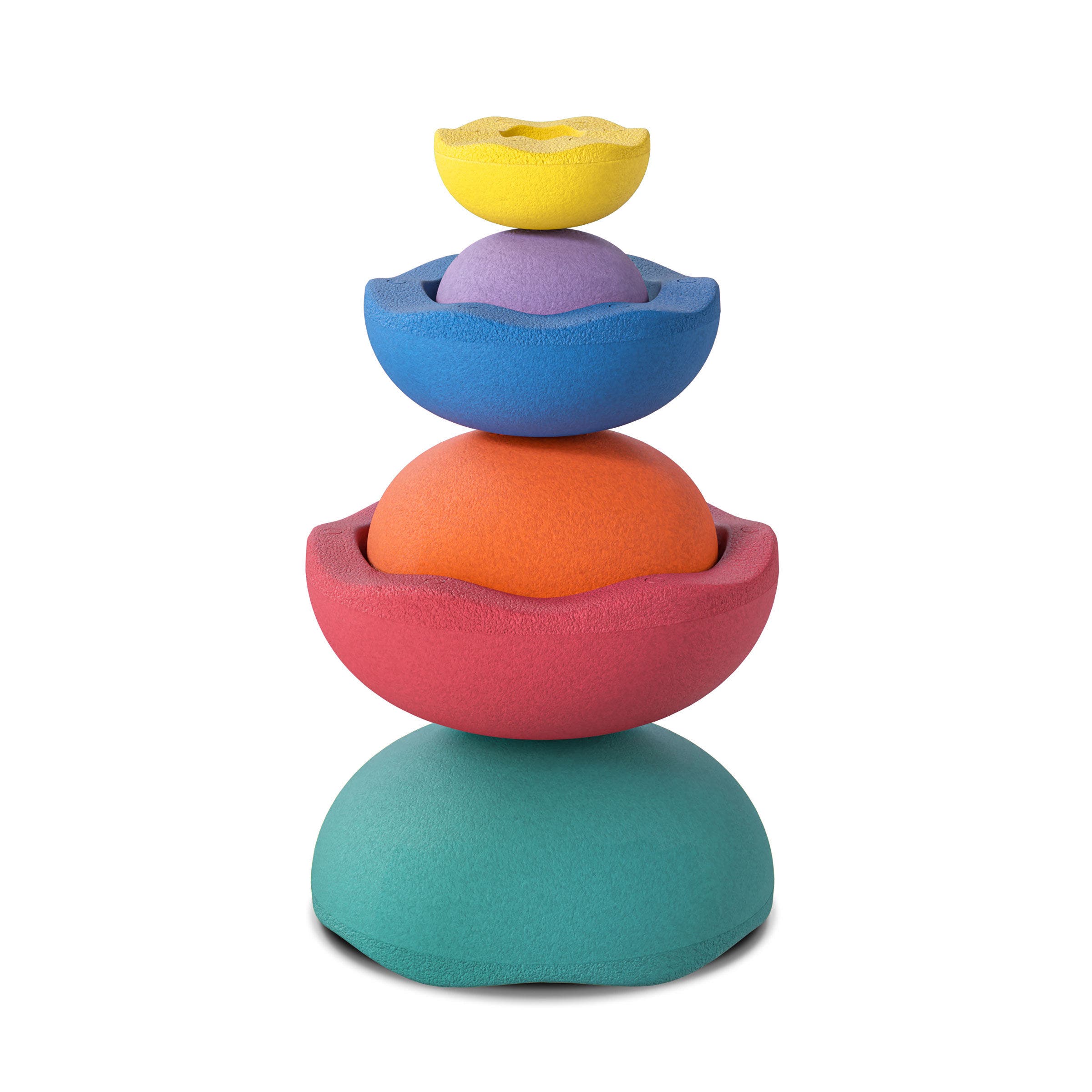 Stapelstein Inside | Regenboog | Set van 6 stuks